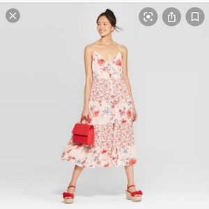 Mid length floral dress